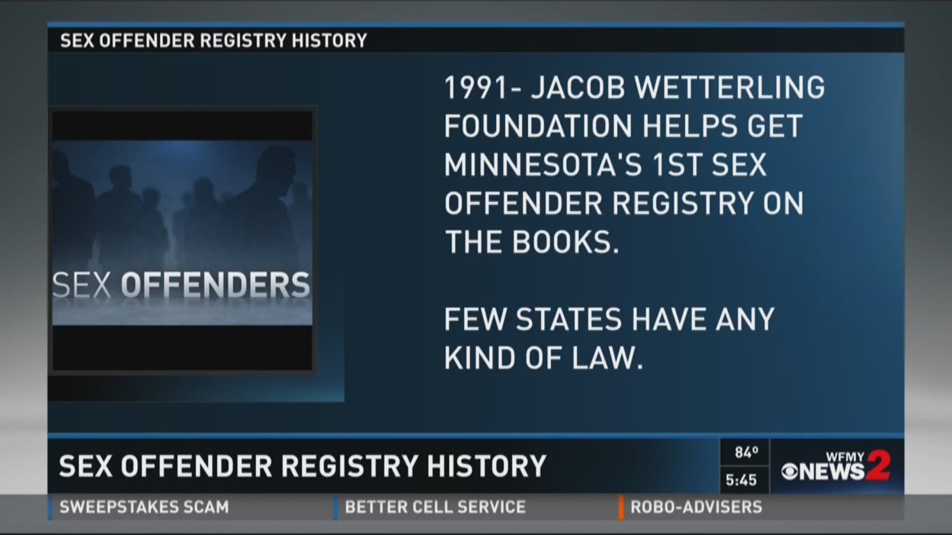 Sex Offender Registry History