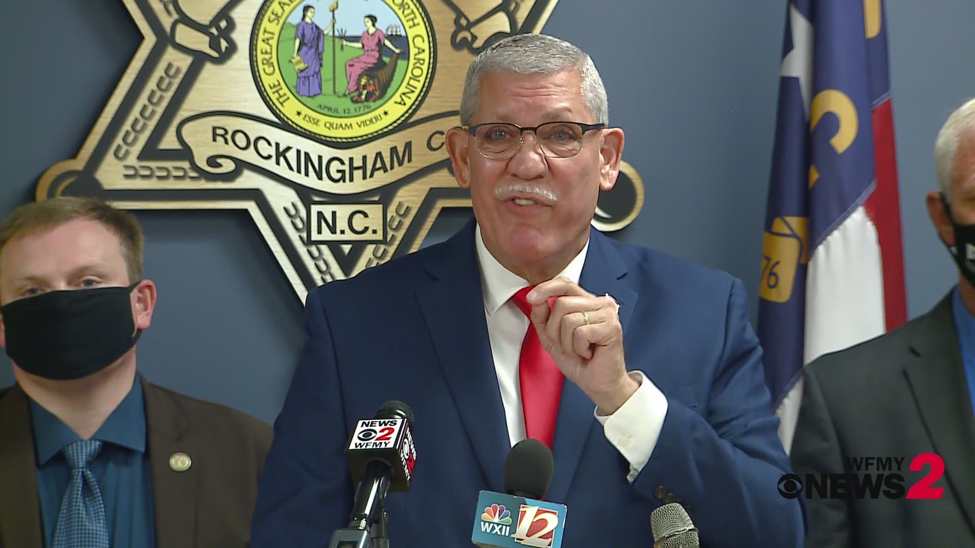 Sheriff Sam Page delivers remarks on the 'Draper City Goodfellas'