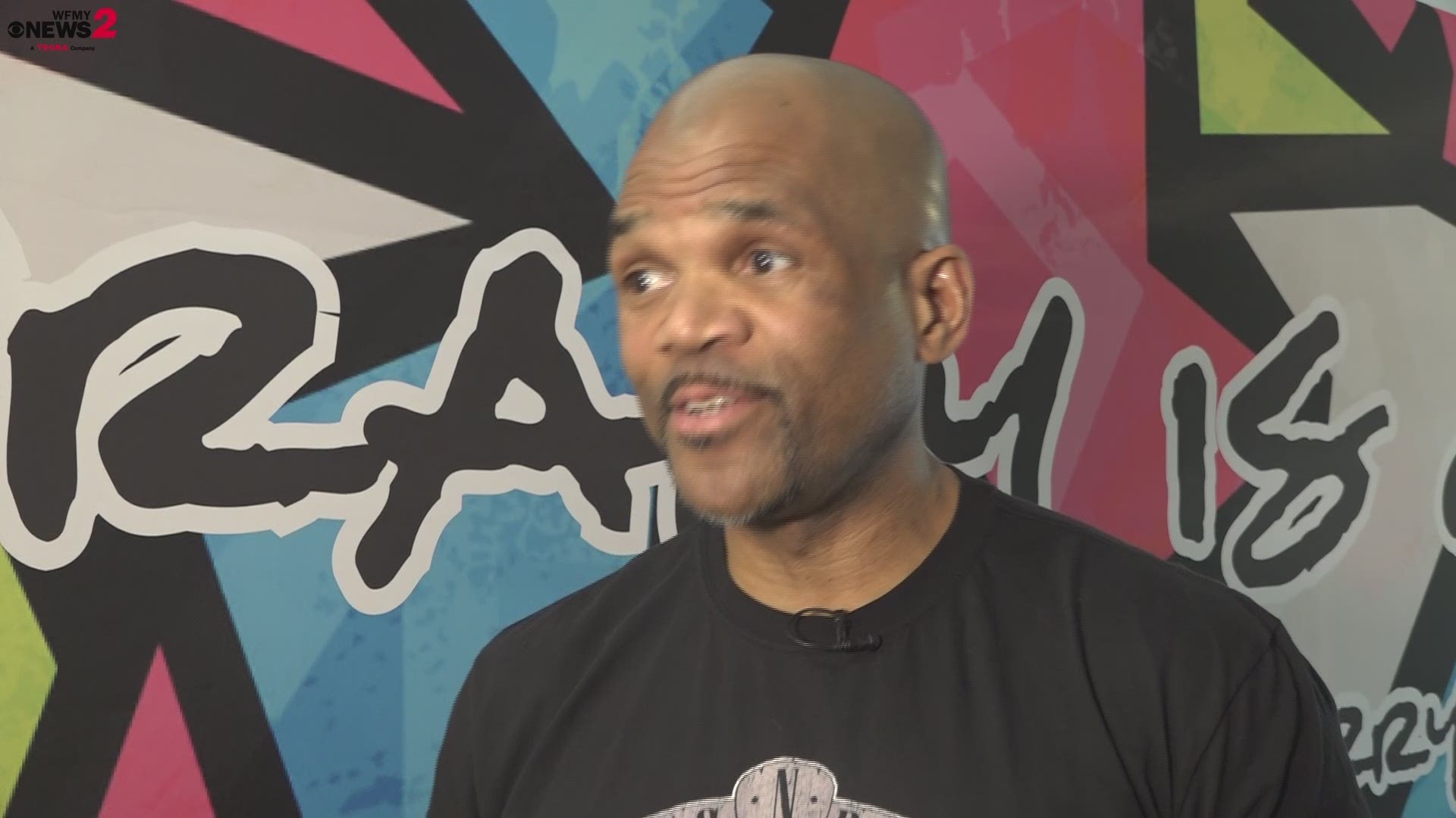 Darryl McDaniels, known for his stage name DMC of Run-DMC, visits Greensboro to speak about mental health at Sanctuary House's The Like, Totally 80s Dance Party fundraiser.