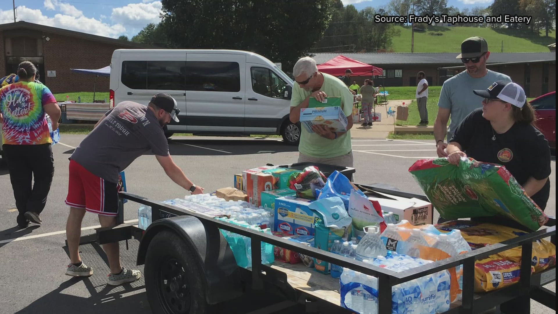 Taco Bros, Frady's Taphouse and Eatery, and Sliders Street Food are just a few helping with Hurricane Helene relief.