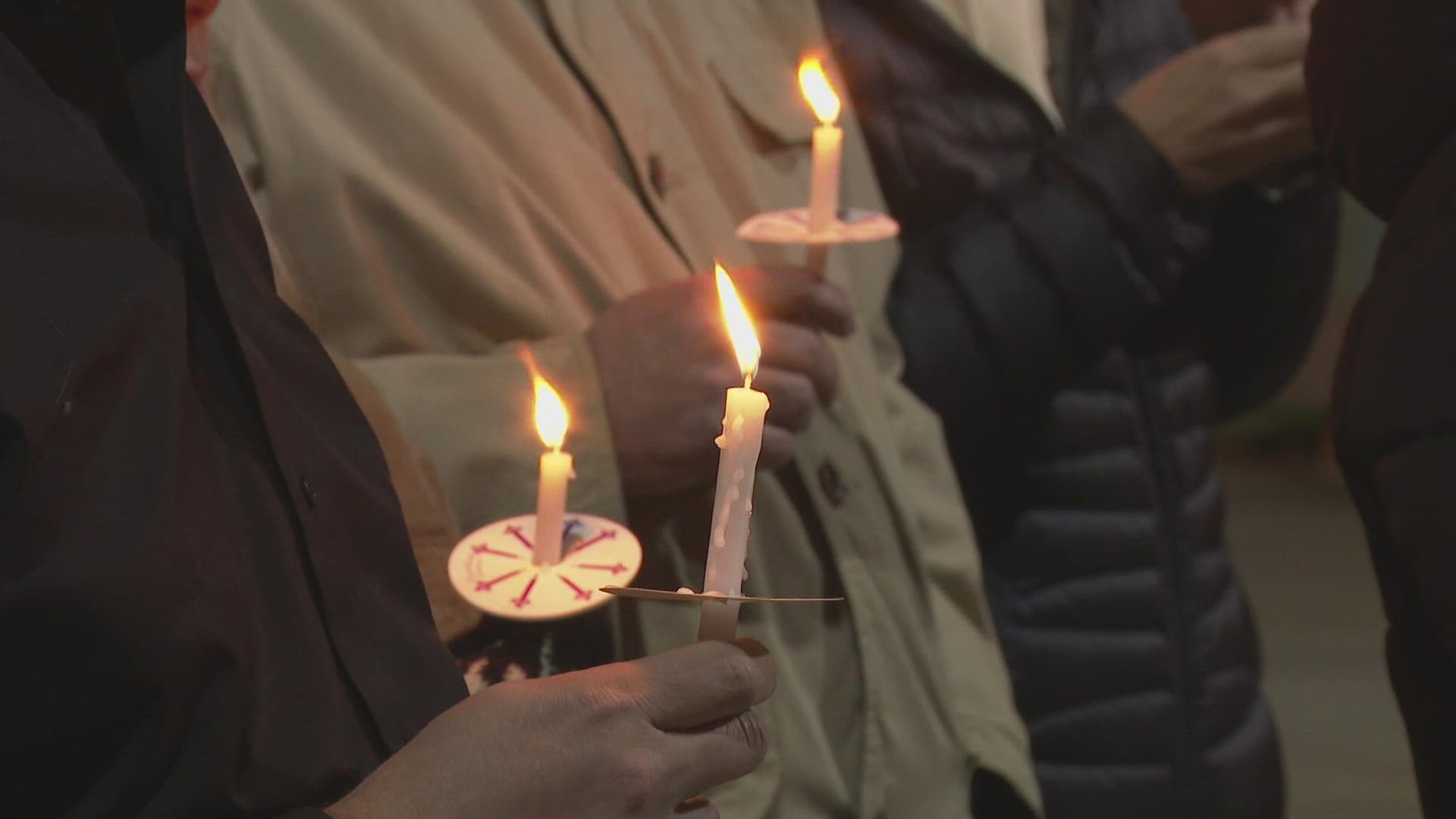 The Greensboro Transgender Task Force held a vigil for those lost to anti-trans violence Sunday.