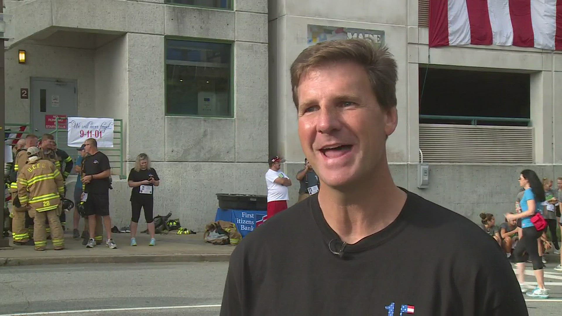 Greensboro Firefighters 72Flight Stair Climb to Never 9/11