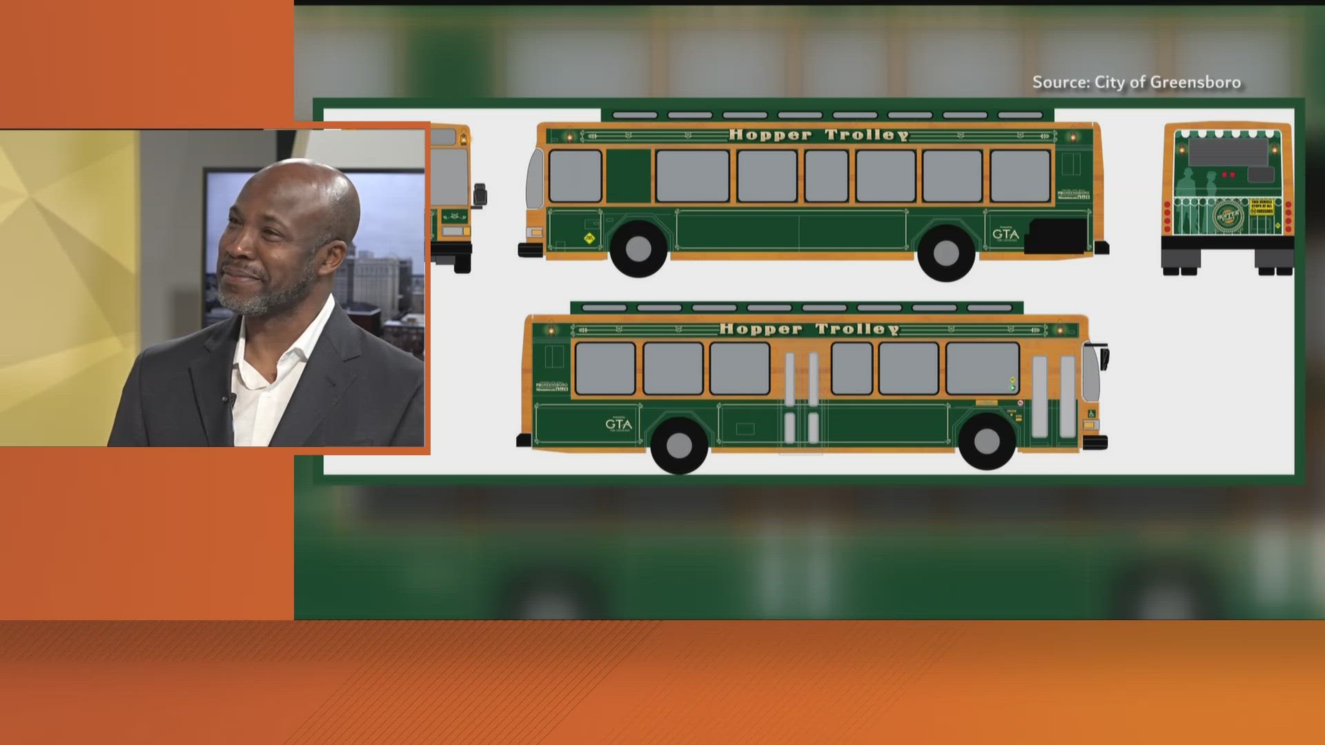 Greensboro City Manager Taiwo Jaiyeoba shares the name of the trolley service on The Good Morning Show.