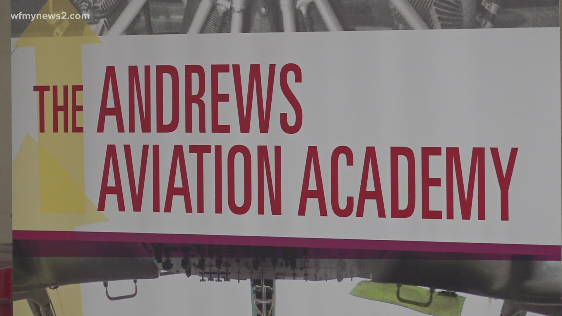 Andrews High School in High Point is giving students the opportunity to learn about aviation.