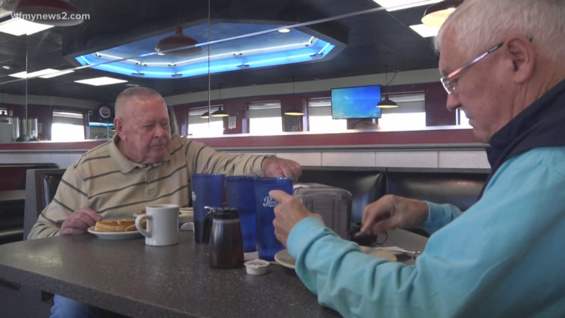 He eats at the same diner every Tuesday. Sometimes his former players join him. They say he was a huge motivating force in their life.