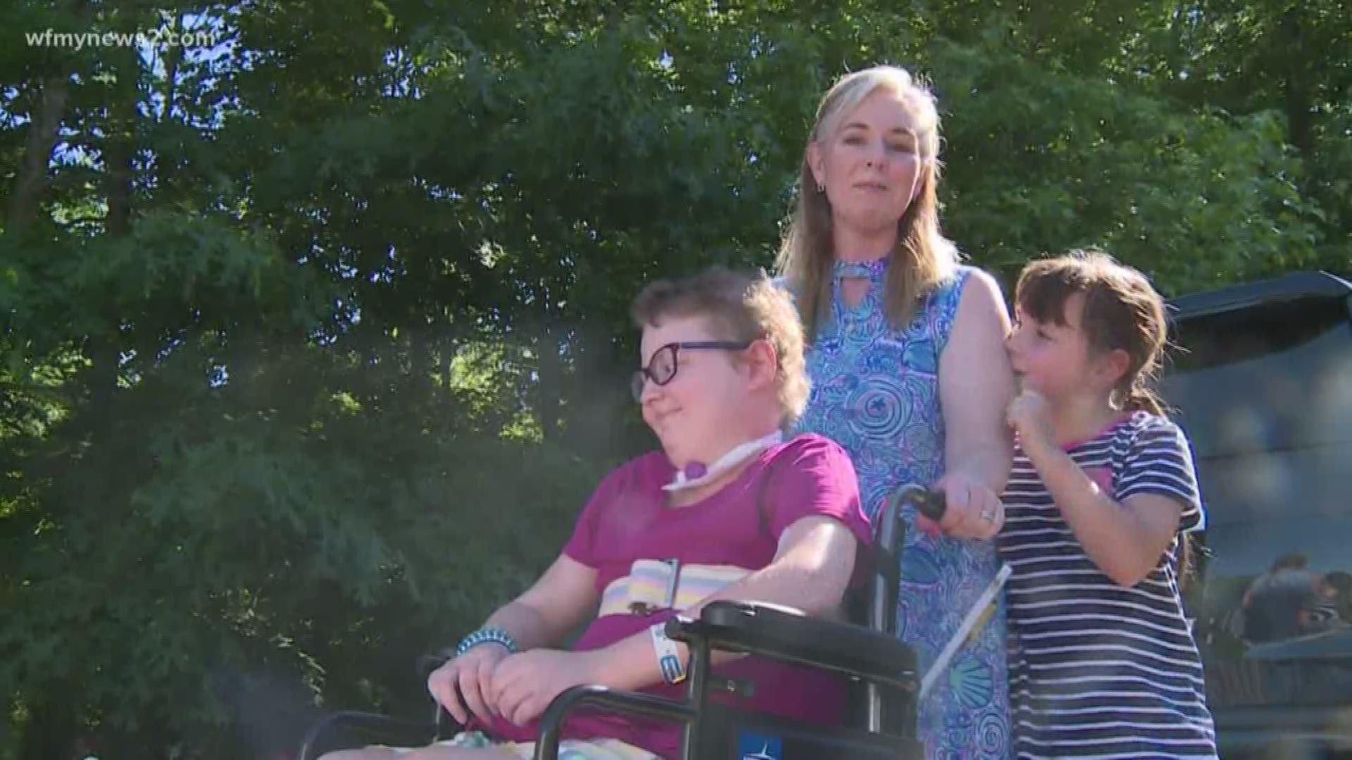 She's been away from her Summerfield home for 7 months, undergoing treatments. But on Tuesday, she finally returned home where she was surprised by family and friends.