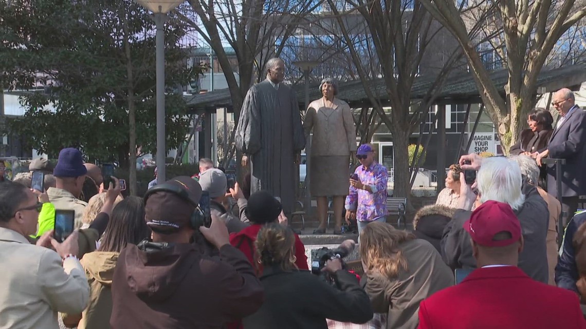 Henry and Shirley Frye honored with statue | wfmynews2.com