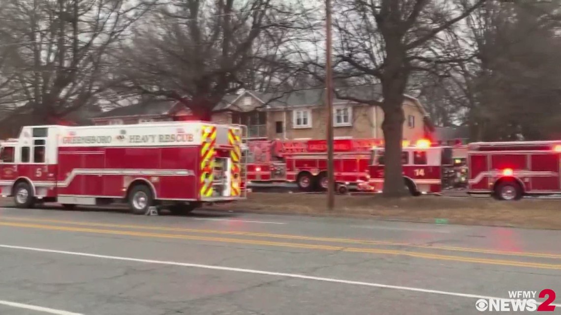 Greensboro Fire At Palmer House Apartments On Yanceyville Street
