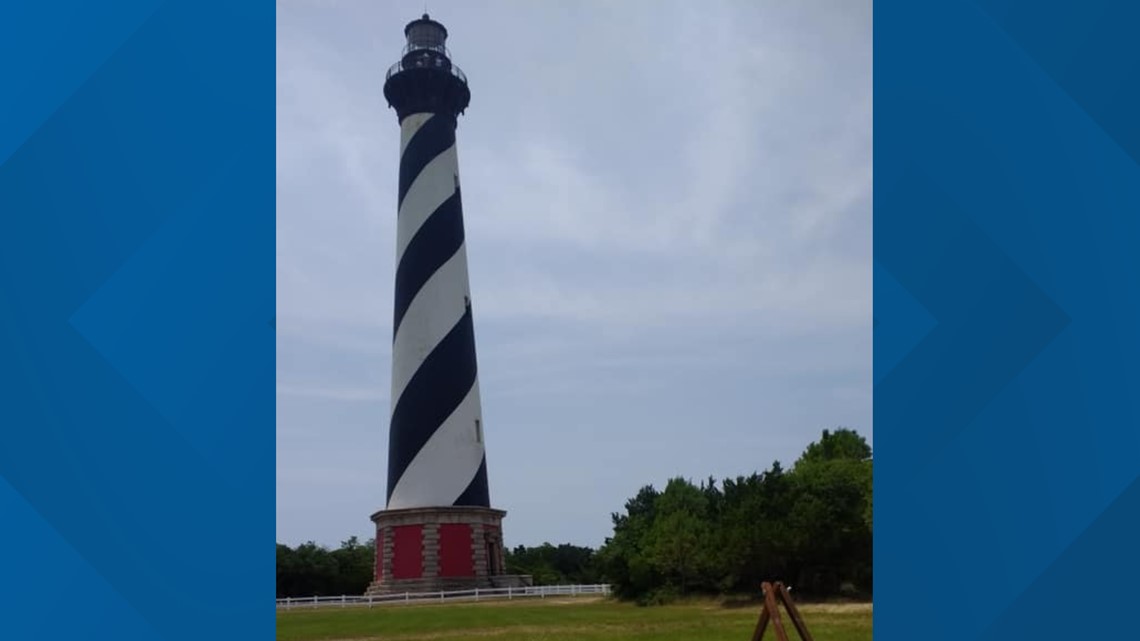 North Carolina Lighthouse Currituck Cape Hatteras Lookout Romper Bodysuit 