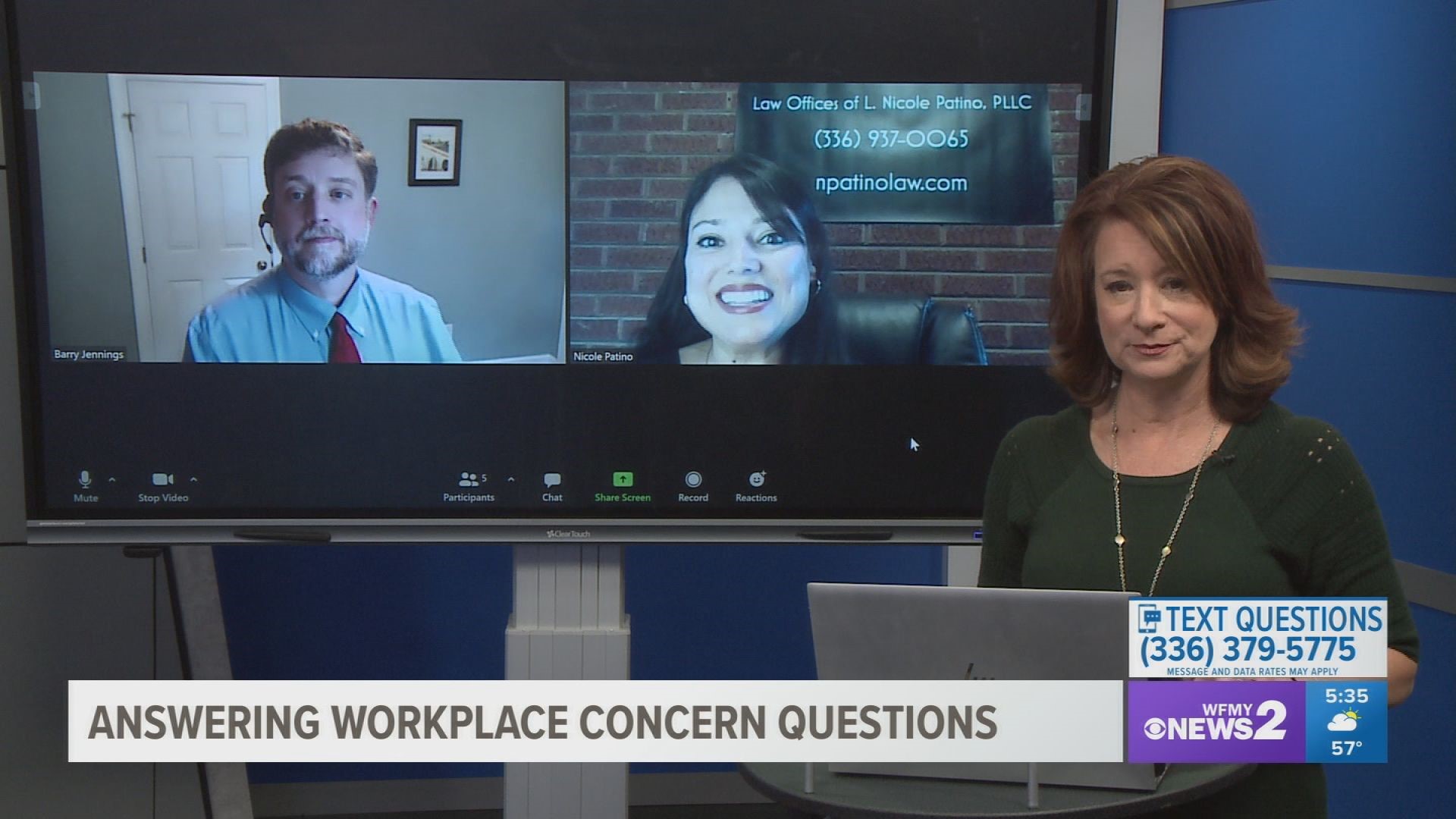 Two attorneys join 2 Wants to Know to answer workplace questions.