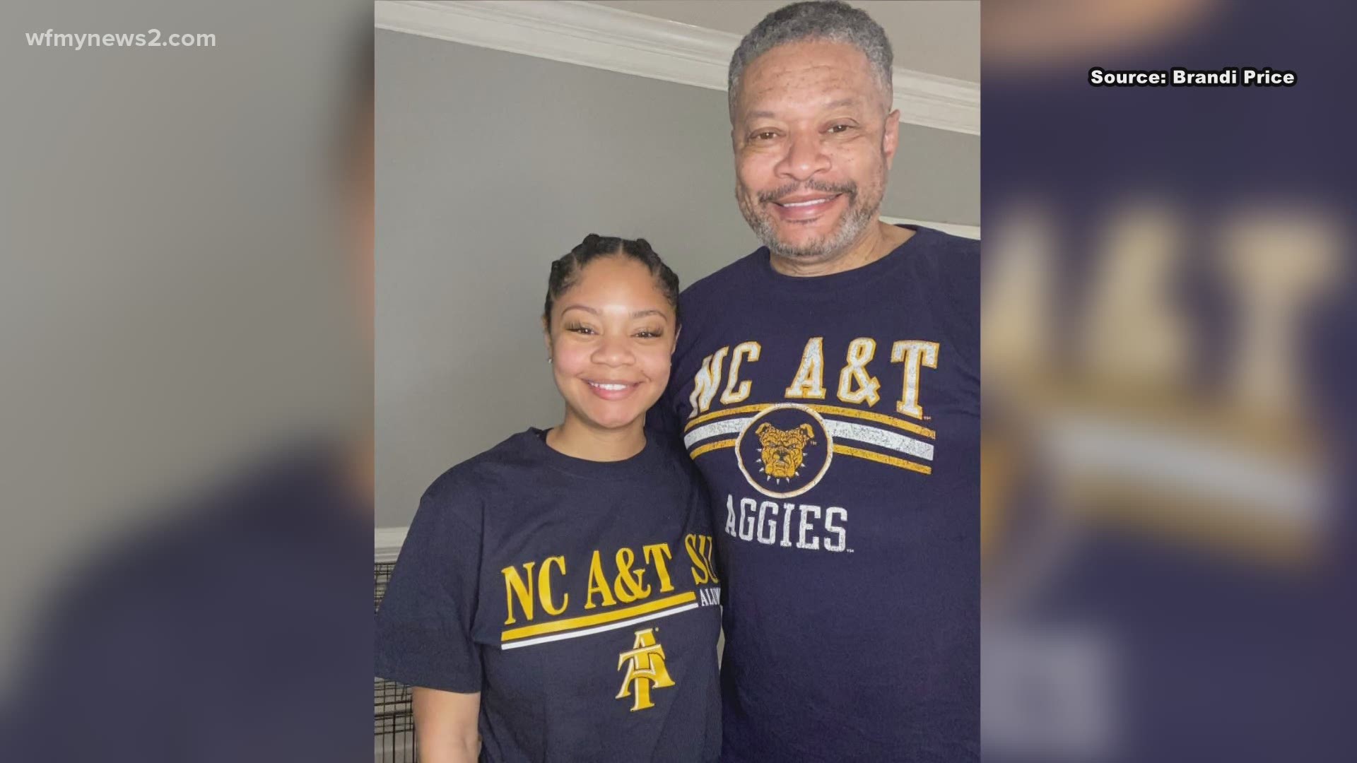 Brandi Price lost both her mother and grandmother while in college. But this spring she graduates from NC A&T with her father.