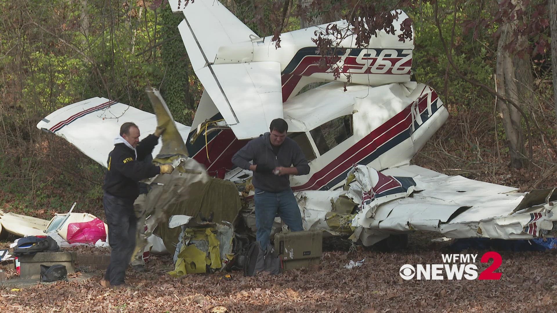 A National Transportation Safety Board official confirmed two people are dead after a plane crashed on New Walkertown Road in Winston-Salem Saturday.