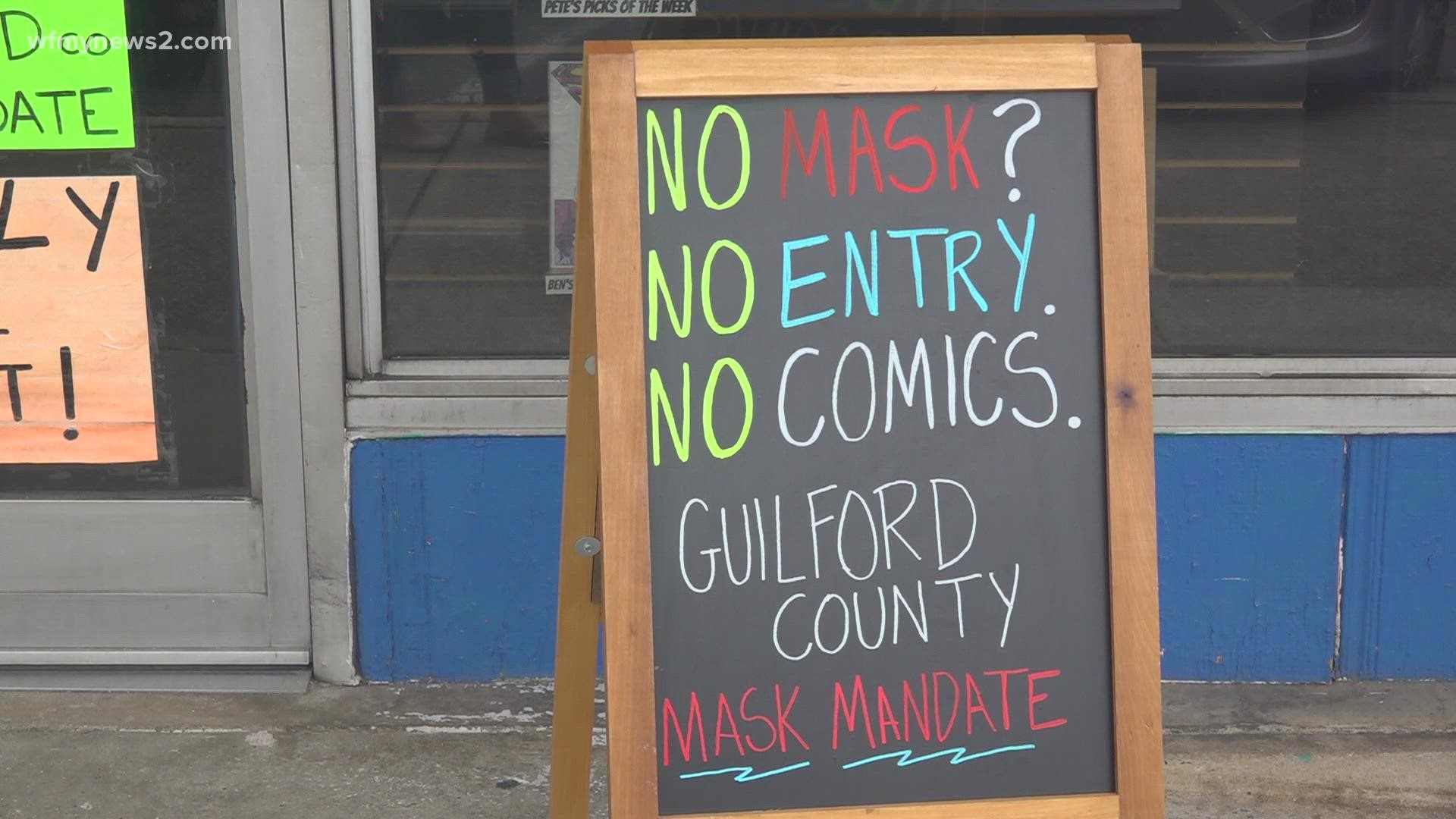 Guilford County commissioners will vote tomorrow on how to enforce the county's indoor mask mandate.