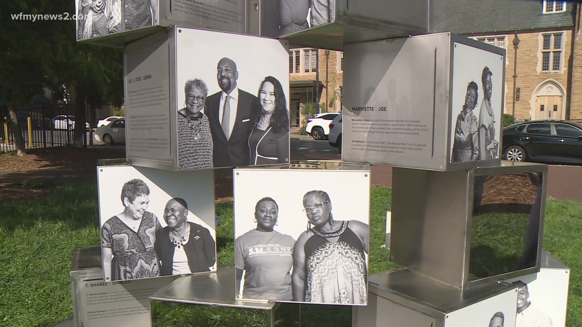 The Winston-Salem Portrait Project is a new public art installation that comprises of a sculpture, eight murals and a pop-up exhibition on view through the summer.