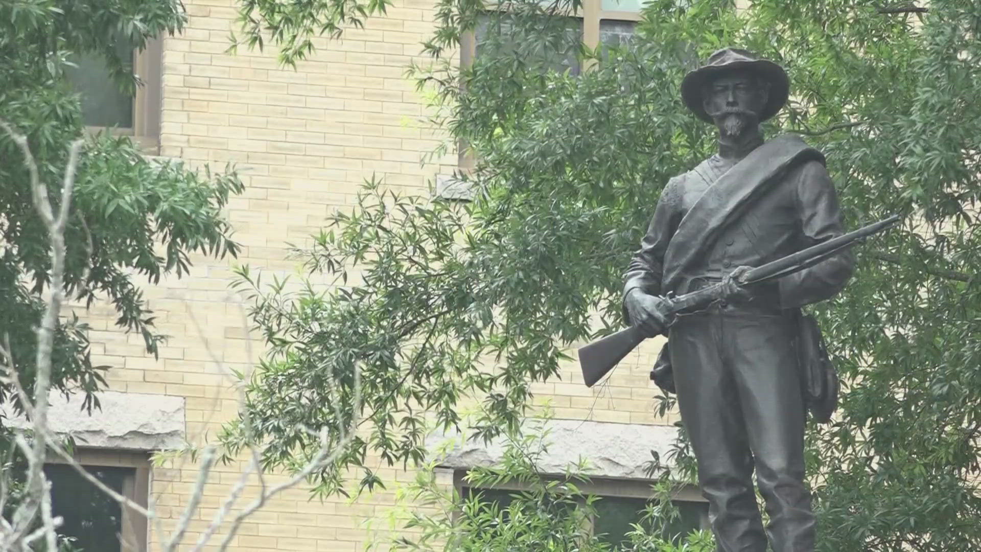 The memorial to the Davidson County men who died in the Civil War had been there for over 100 years.