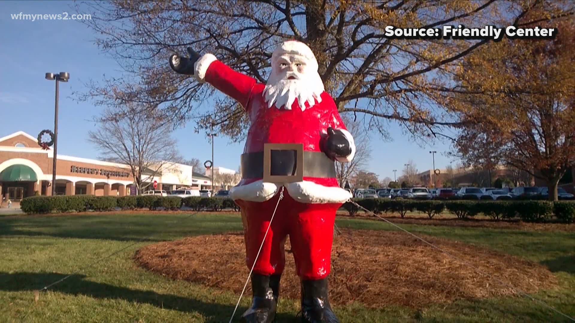 Santa has been stopping by the Friendly Center for decades, but now, you have the chance to take him home for the holidays.