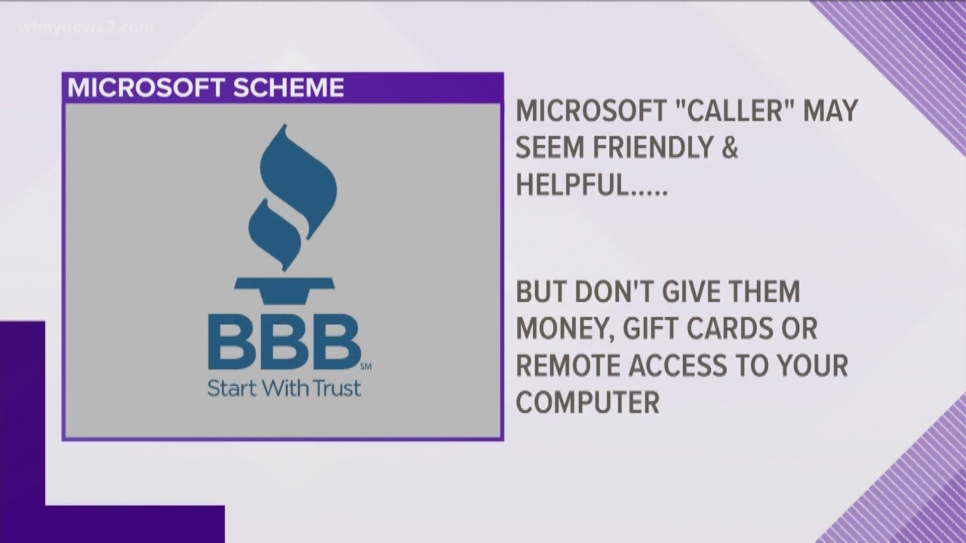 The BBB says that Microsoft will no longer update Windows 7, and scammers could be sending fake update warnings to get your money.