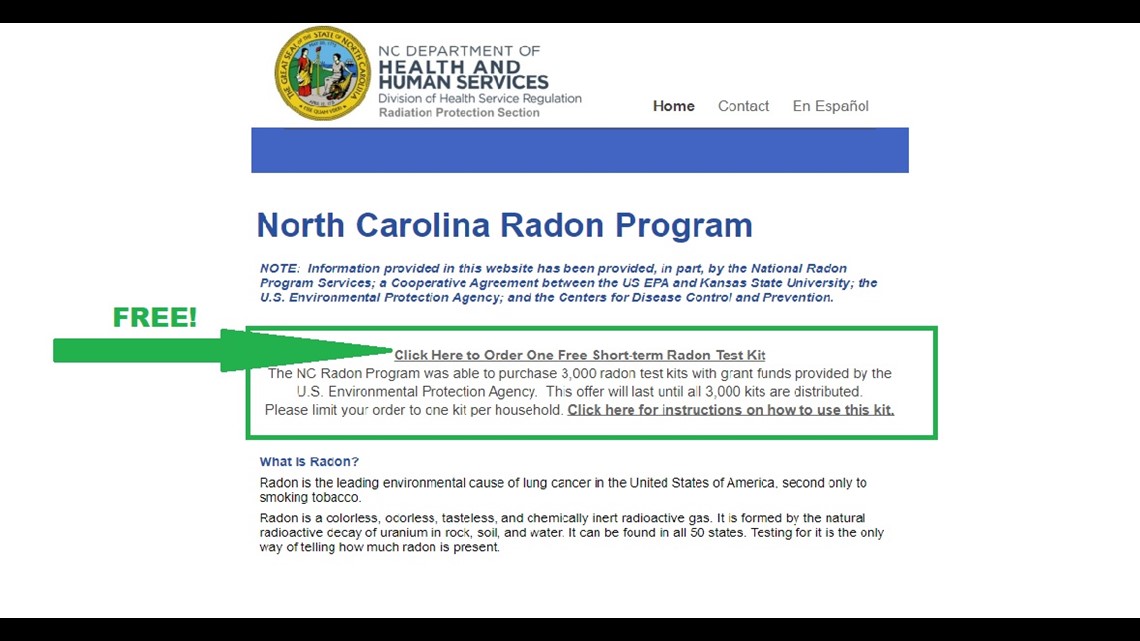 Radon Home Test Kit  Virginia Department of Health