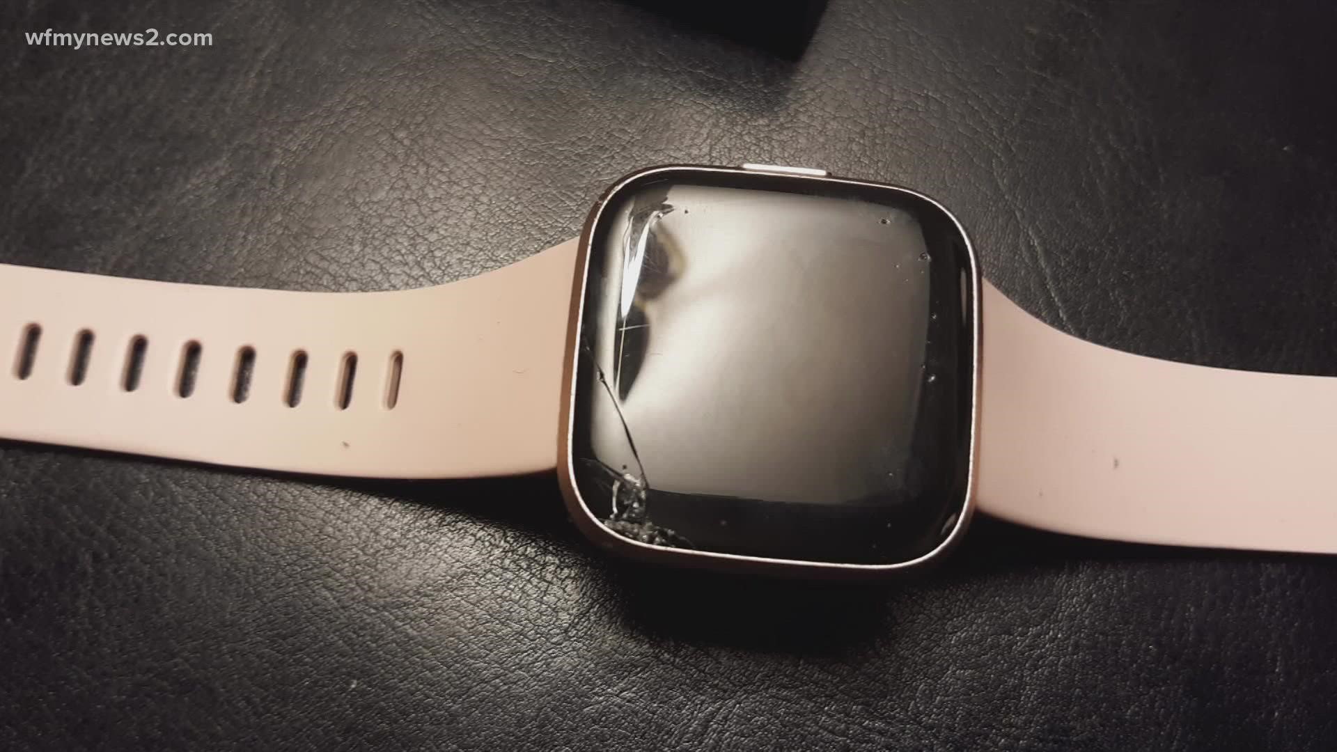 The smart watch broke. They bought a warranty, but the warranty provider wasn't cooperating.