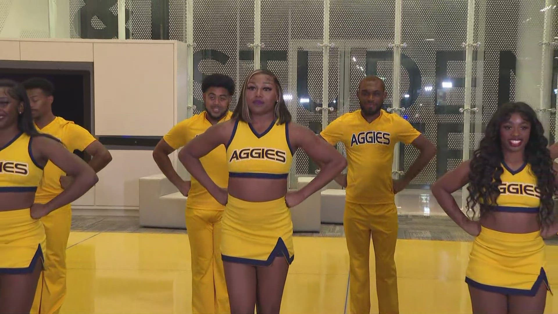 As NC A&T holds their 97th addition of the Greatest Homecoming on Earth, the cheer squad gives us a taste of what students will catch at Wednesday's pep rally.