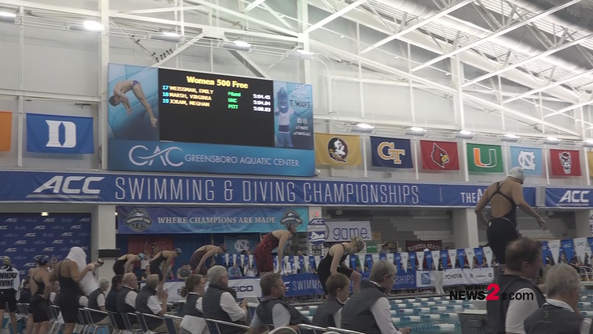 The 2019 ACC Swimming and Diving Championship is underway at the Greensboro Aquatic Center, the same facility Virginia Tech freshman diver Noah Zawadski once fought for.