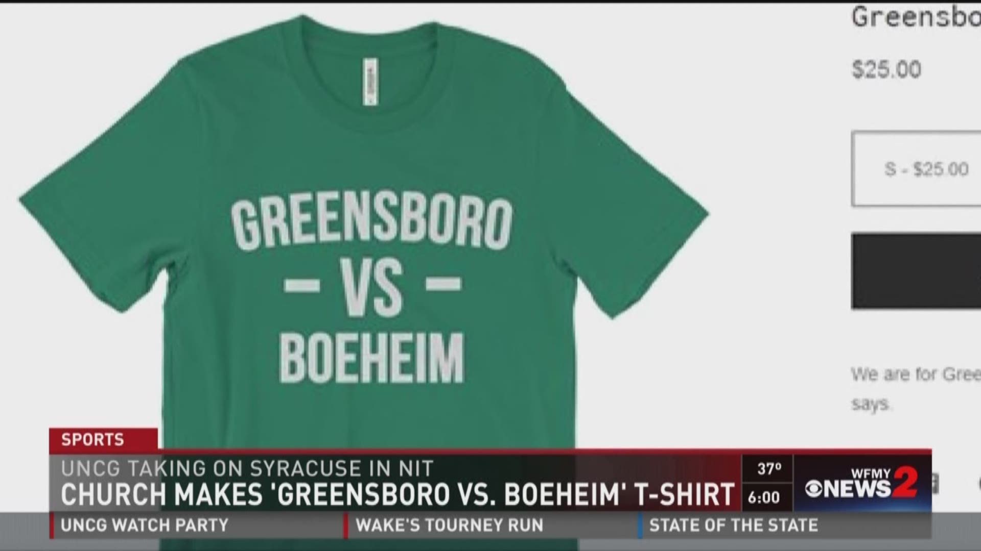 Church Makes Greensboro Vs. Boeheim T-Shirt