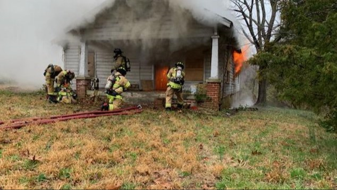 Training Day Greensboro Firefighters, Boone Community Fire Dept. Hold Fire Training