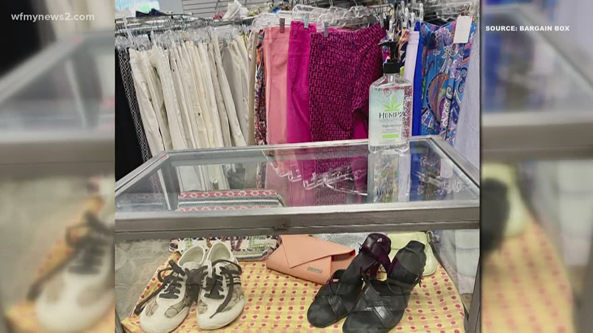 A Greensboro thrift store owner sorted through donations weeks before reopening. The store opened Saturday when the state entered Phase I of reopening.