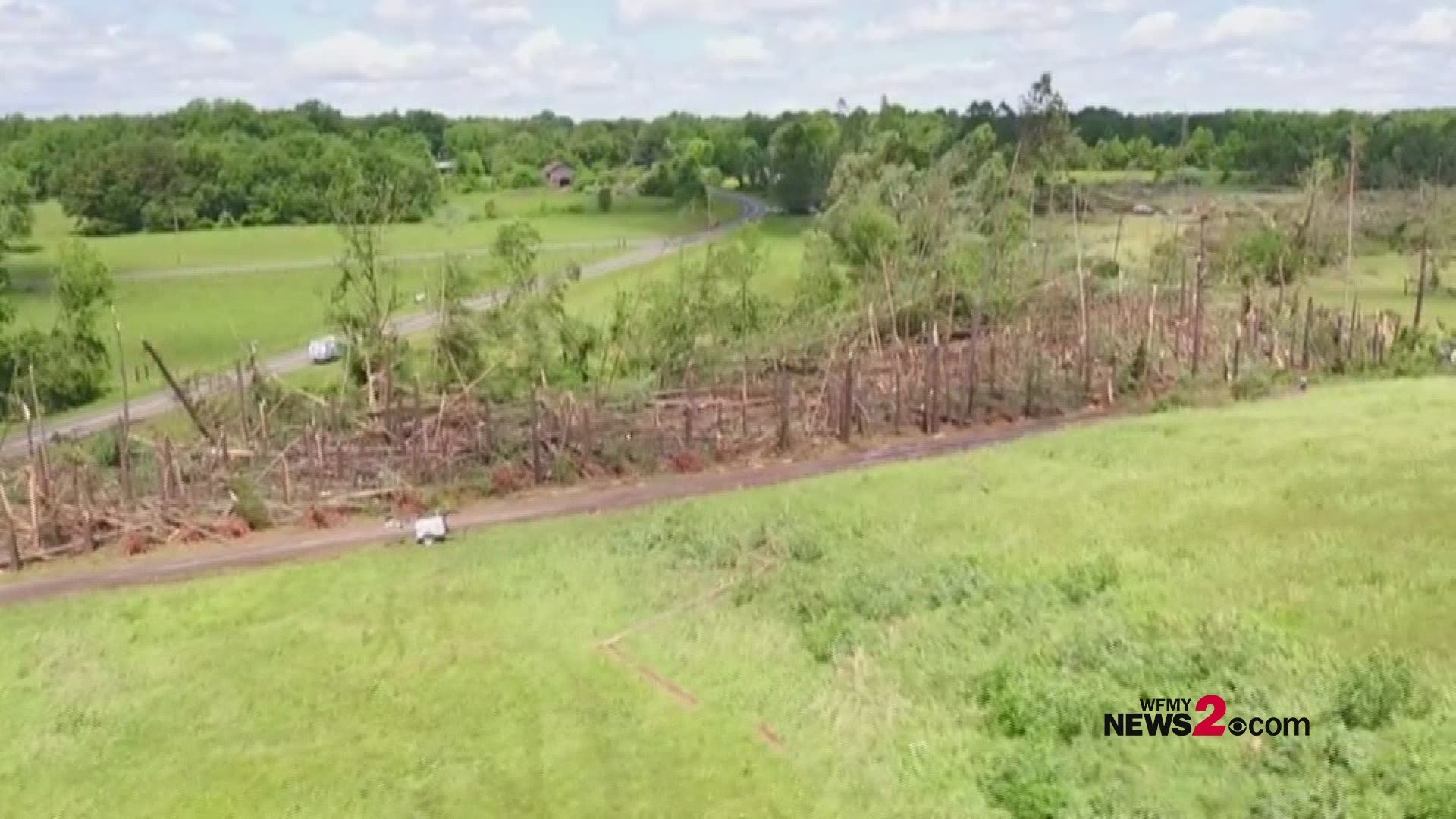 Four Corners Damage Drone Video