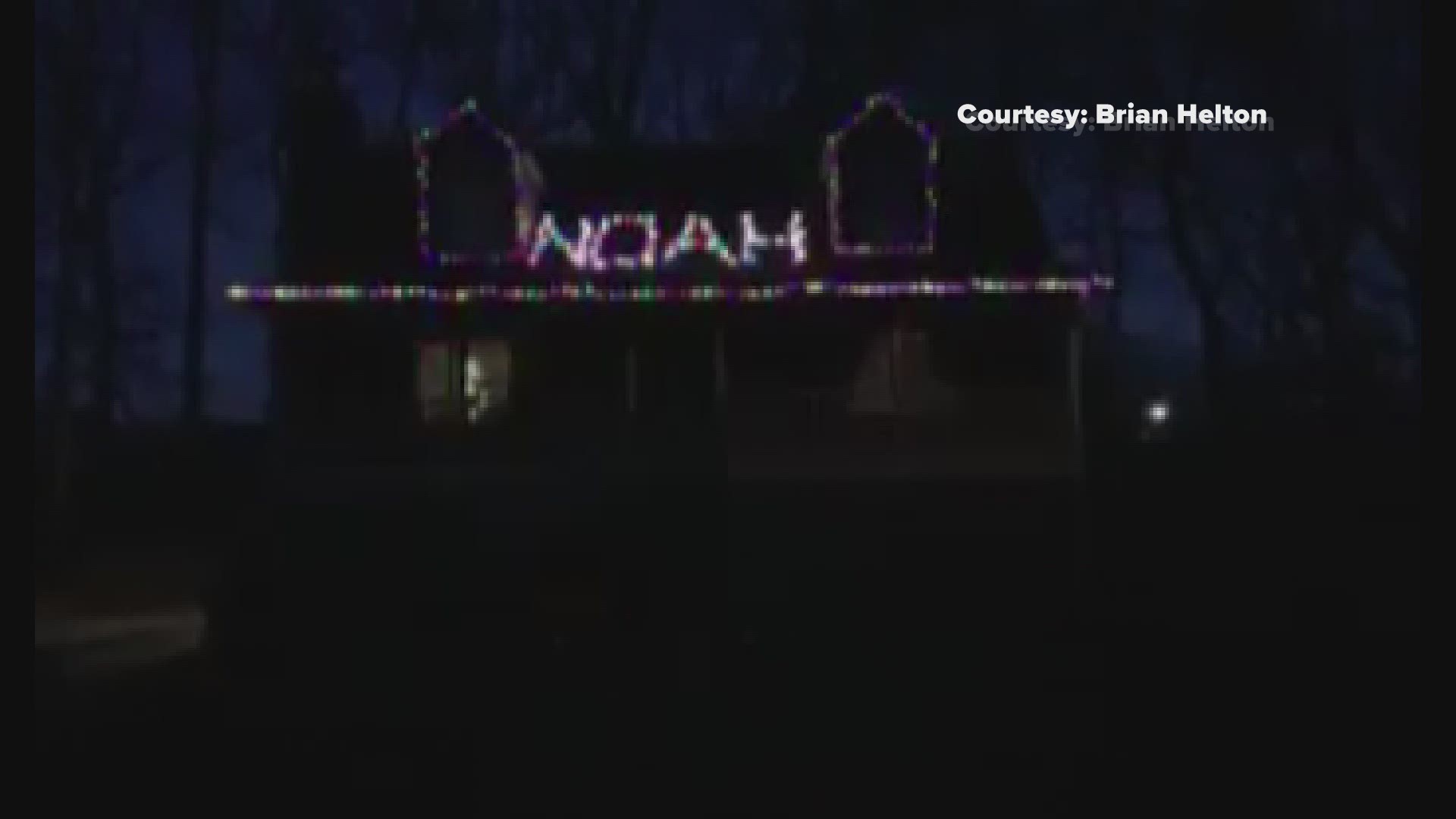 Andrea and Brian Helton put on a lights show every year, but wanted to dedicate it to Noah this time around.
