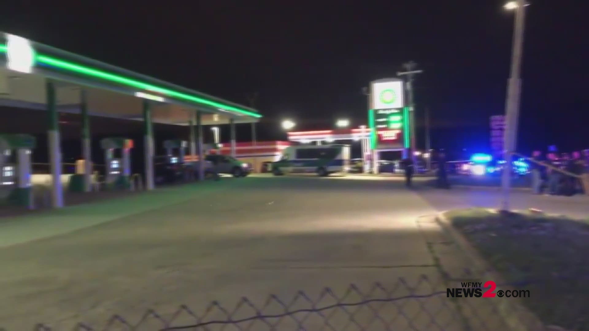 Police say a person was shot and killed at the BP on Gate City Blvd Wednesday night.
