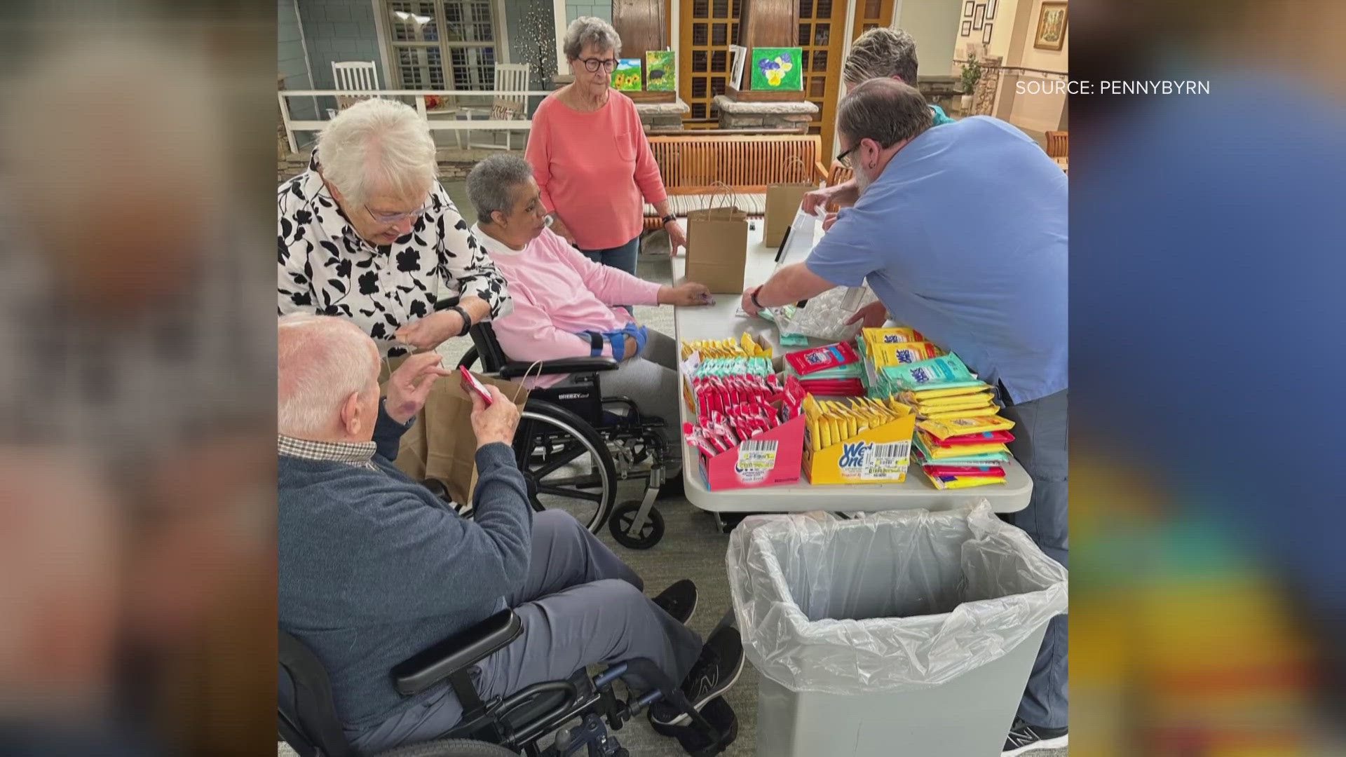 A local retirement home helps out when another facility loses access to water after Hurricane Helene.