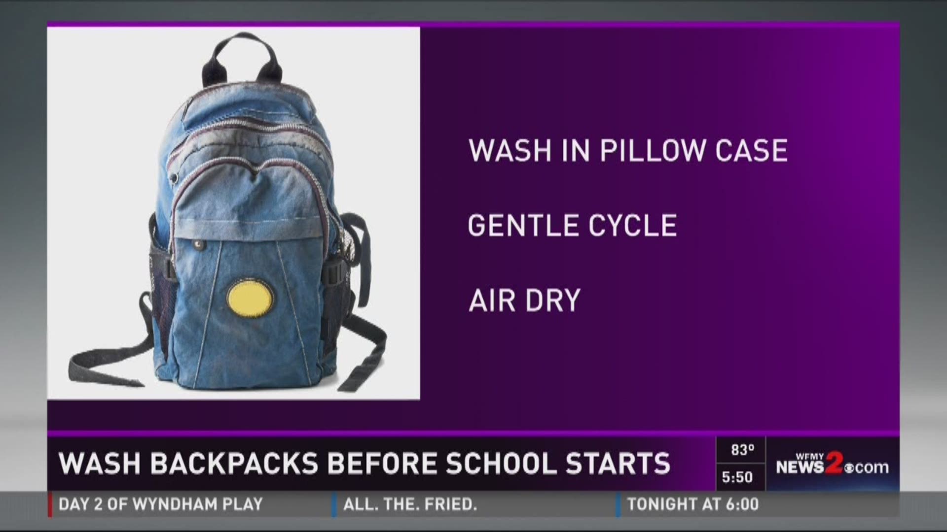 Wash Your Backpack