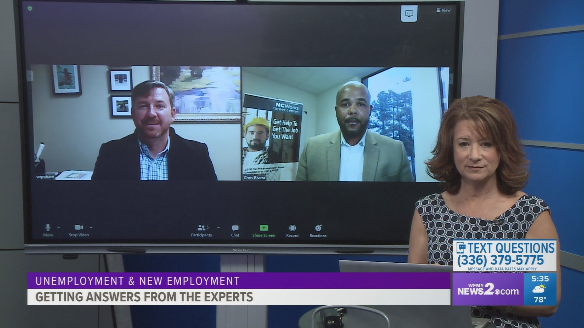 Experts help viewers prepare for reentering the job market or handling unemployment claims.