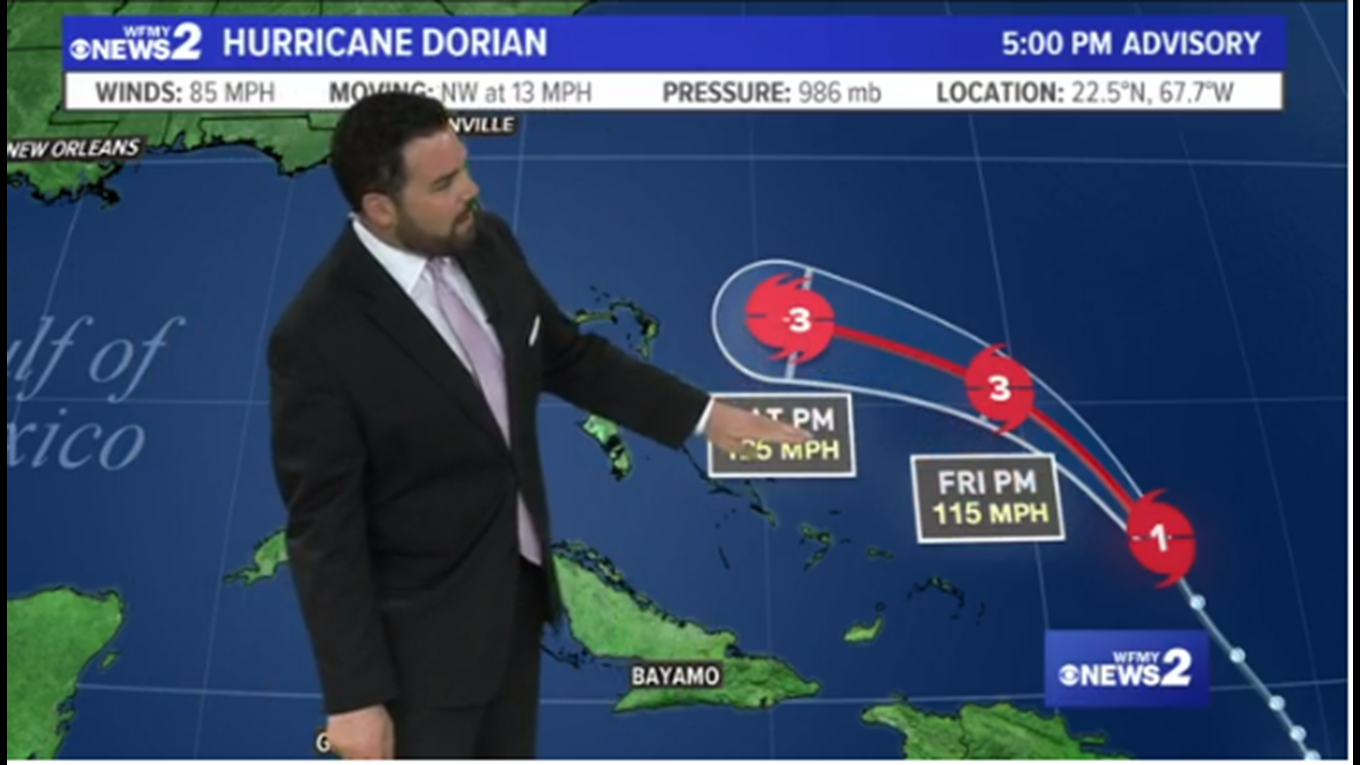 Hurricane Dorian continues to intensify as it heads towards the U.S. Meteorologist Tim Buckley talks about its latest track and possible impacts for North Carolina.