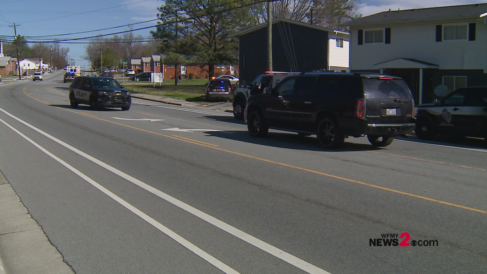 Police said a person was taken to a hospital after they were stabbed on South English Street.