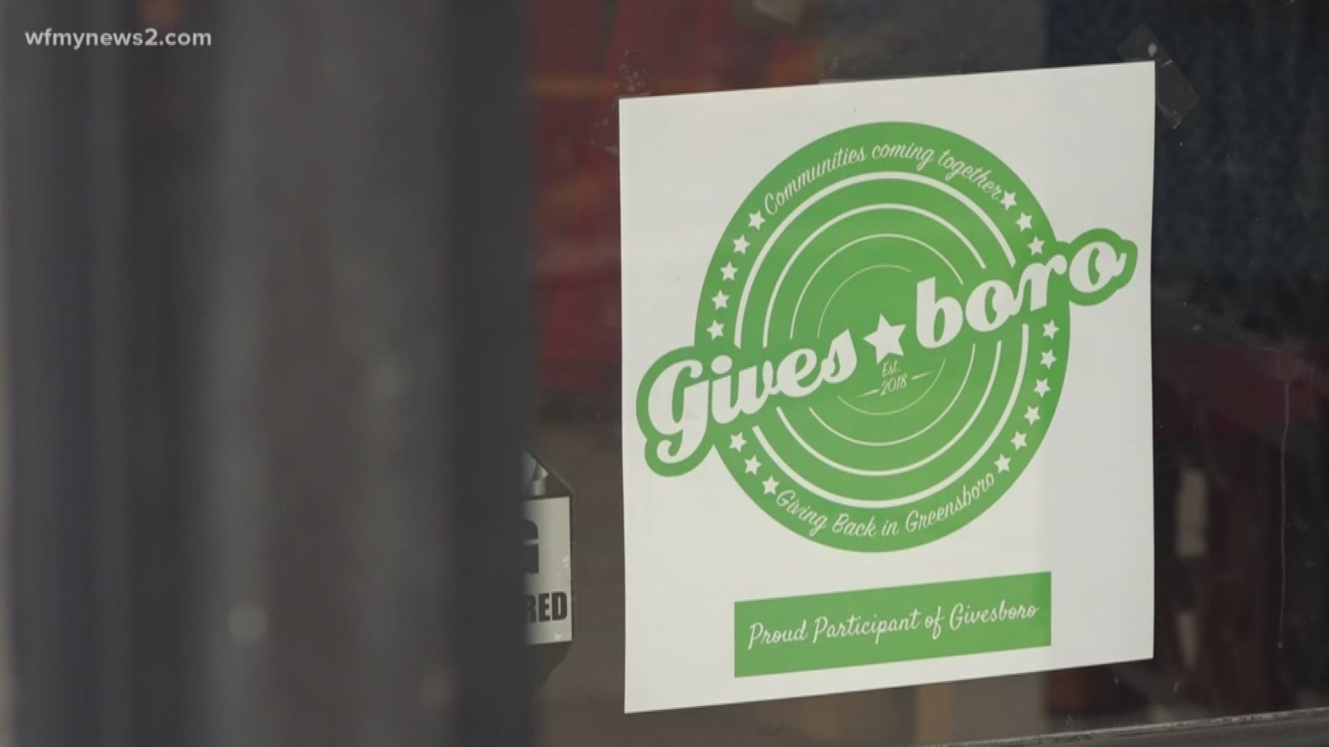 You may see the Givesboro signs in many downtown Greensboro businesses. The money raised helps the Interactive Resource Center.