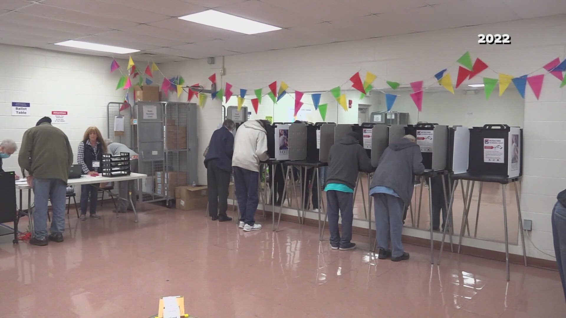 Polls are set to open between 8:30 a.m. and 7 p.m. Patrons can register to vote if needed.