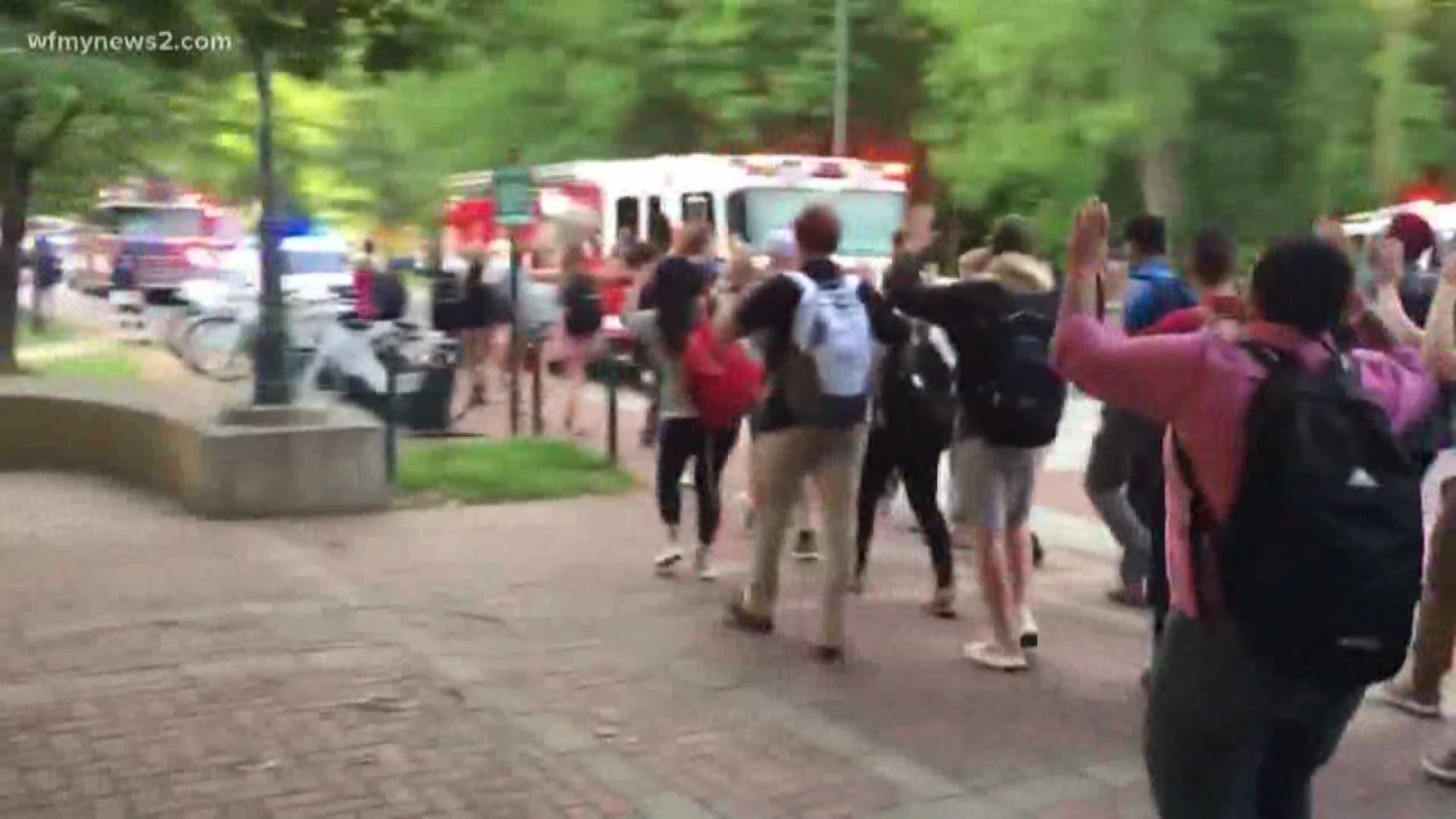 Students had to evacuate or shelter in place. Many posted videos, panicked and afraid.