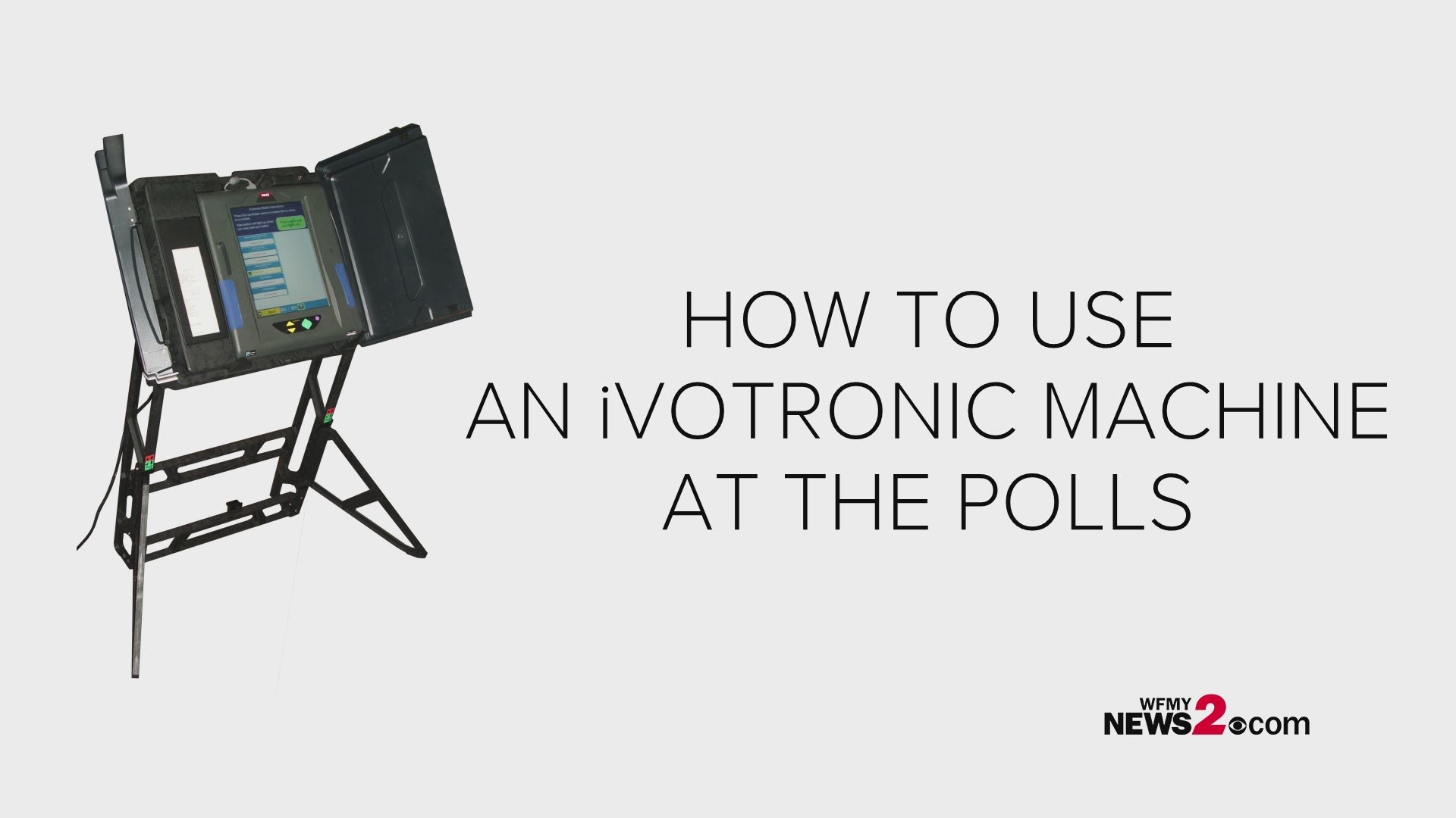 35 North Carolina counties use the iVotronic machines for at least a portion of voting. Here's a step-by-step on how to use the iVotronic machines on Election Day.