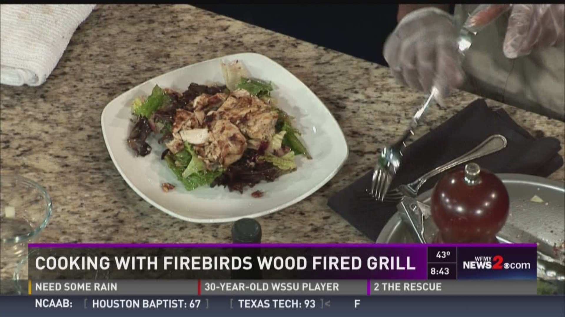 In The WFMY News 2 Kitchen With Firebirds Wood Fired Grill