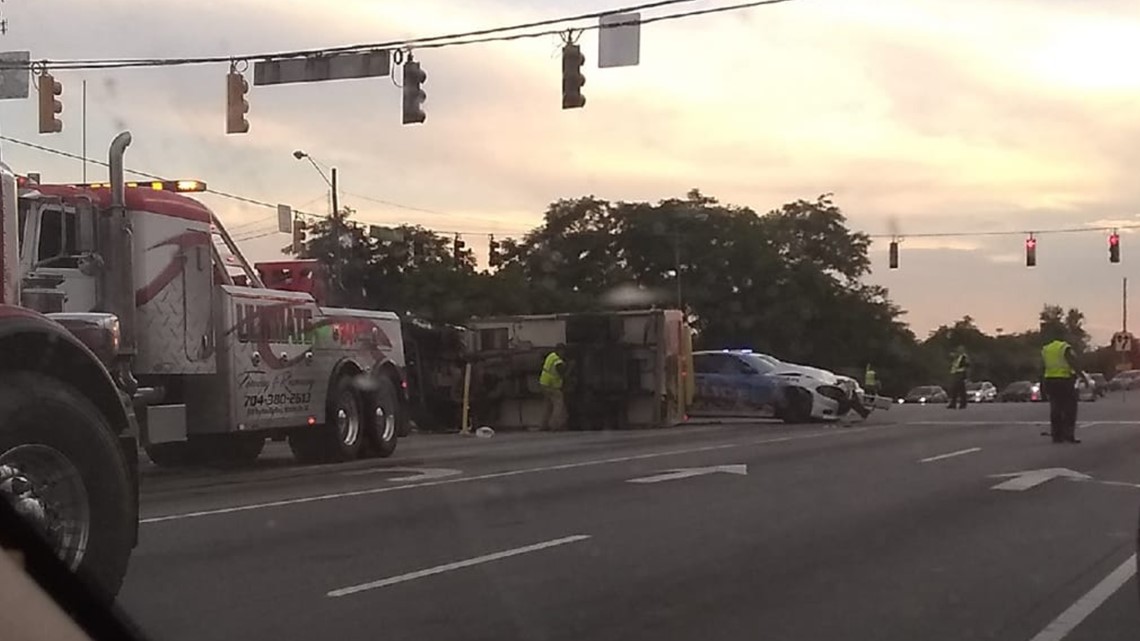 Ice Cream Truck Crashes into WinstonSalem Police Car at Busy Intersection