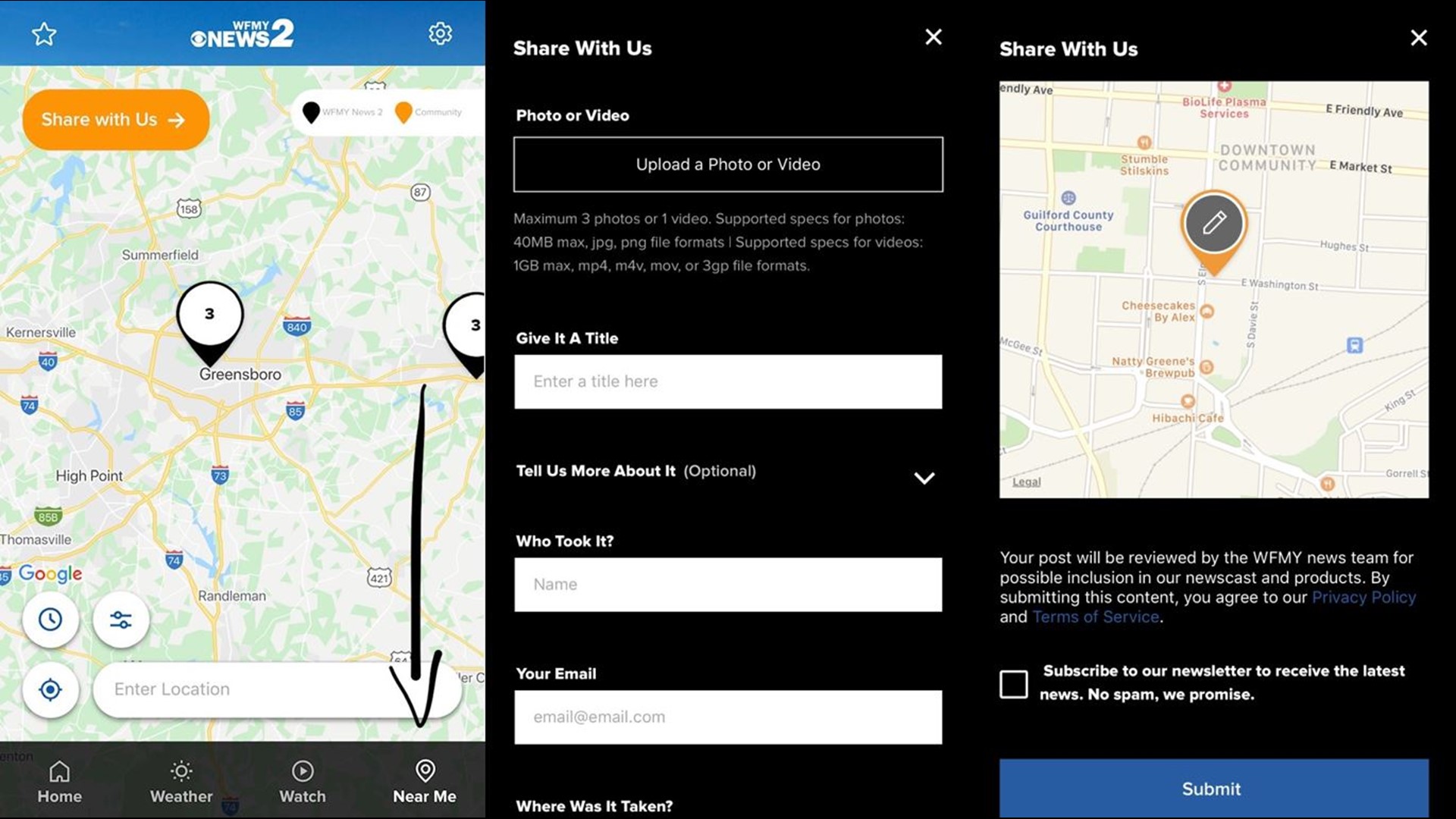 Which gas stations have fuel? Find or report it using 'Near Me'