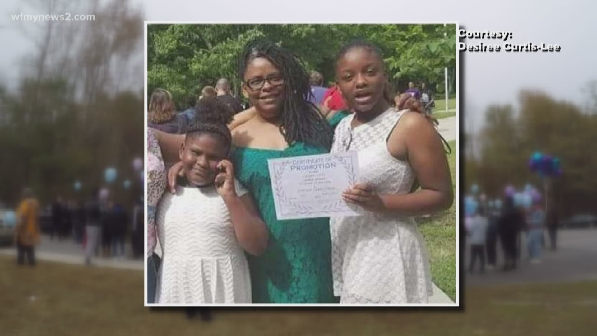 A crowd gathered at Hagan-Stone Park to express love and comfort the Curtis family.