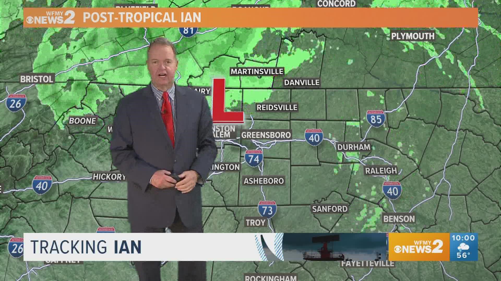 Tracking Ian storm damage | WFMY News 2’s meteorologist Ed Matthews is live with 10 a.m. update