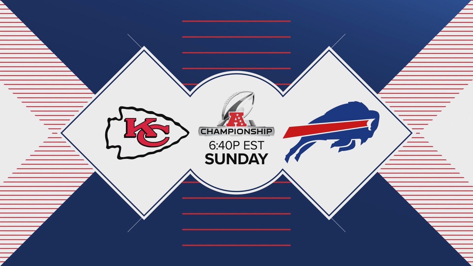 The Buffalo Bills head to Kansas City to take on the Chiefs on Sunday.