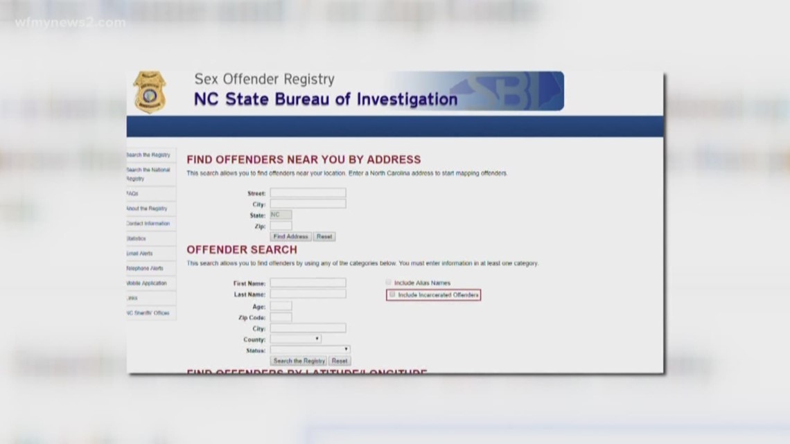 Sex Offender Registry Nc Map Maping Resources