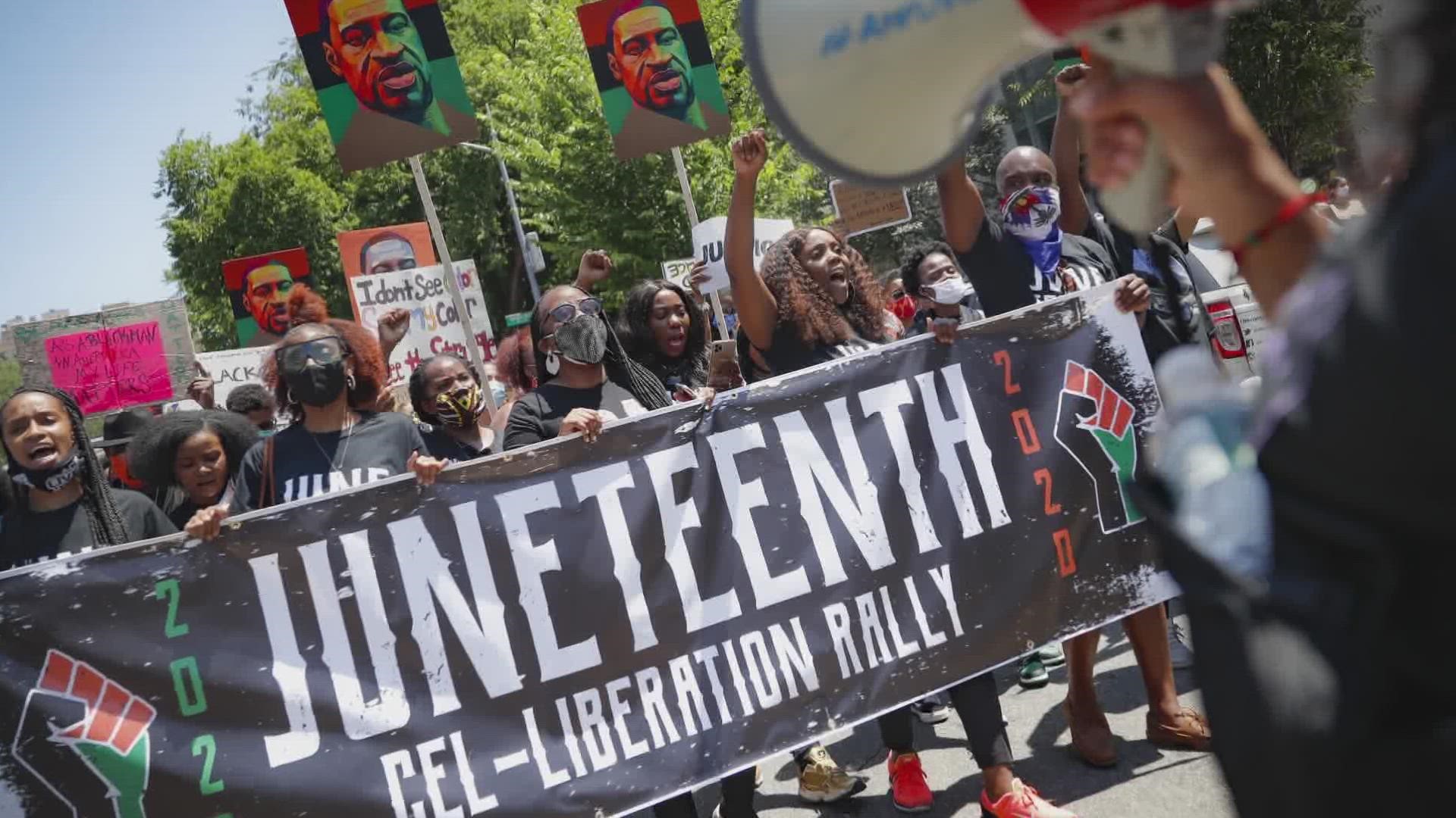 Juneteenth marks the end of slavery in America. Some say the holiday is an opportunity to look at the progress made in the U.S. and the extra work needed.