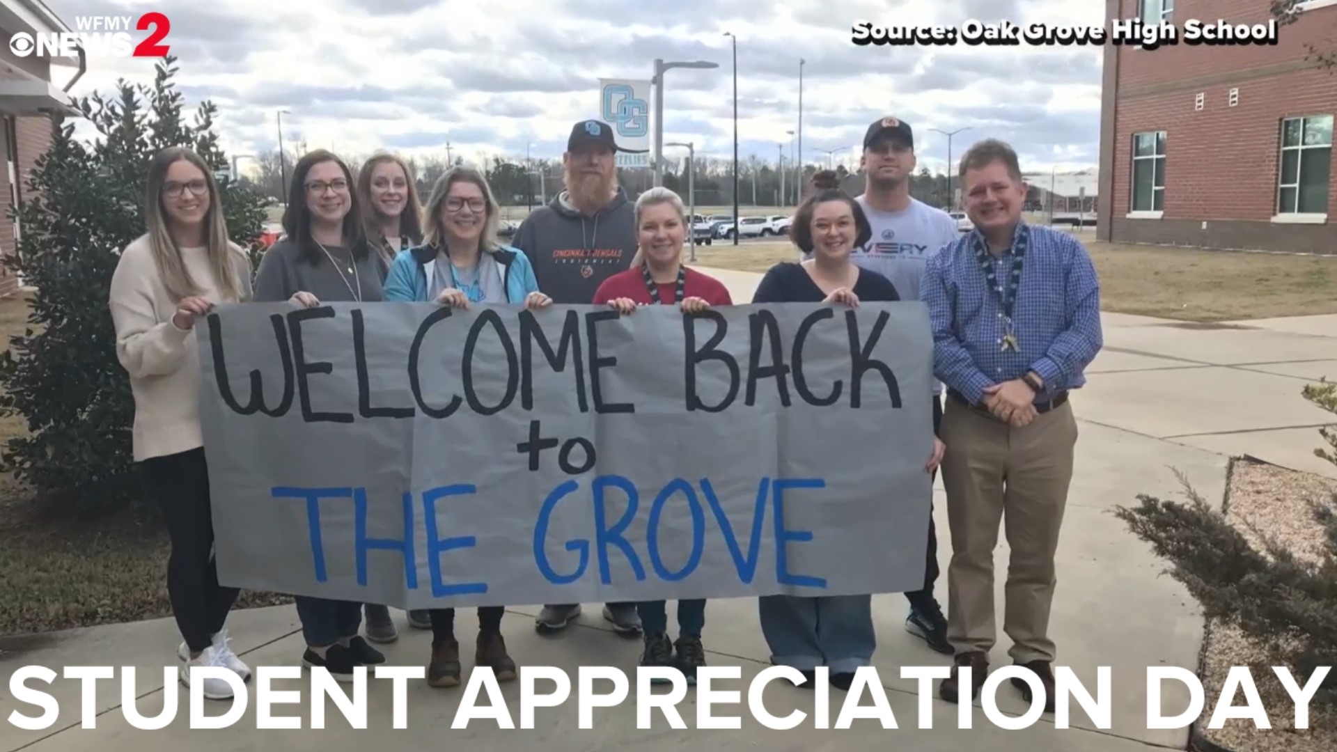 The staff at Oak Grove High School celebrated their students with a Student Appreciation Day.