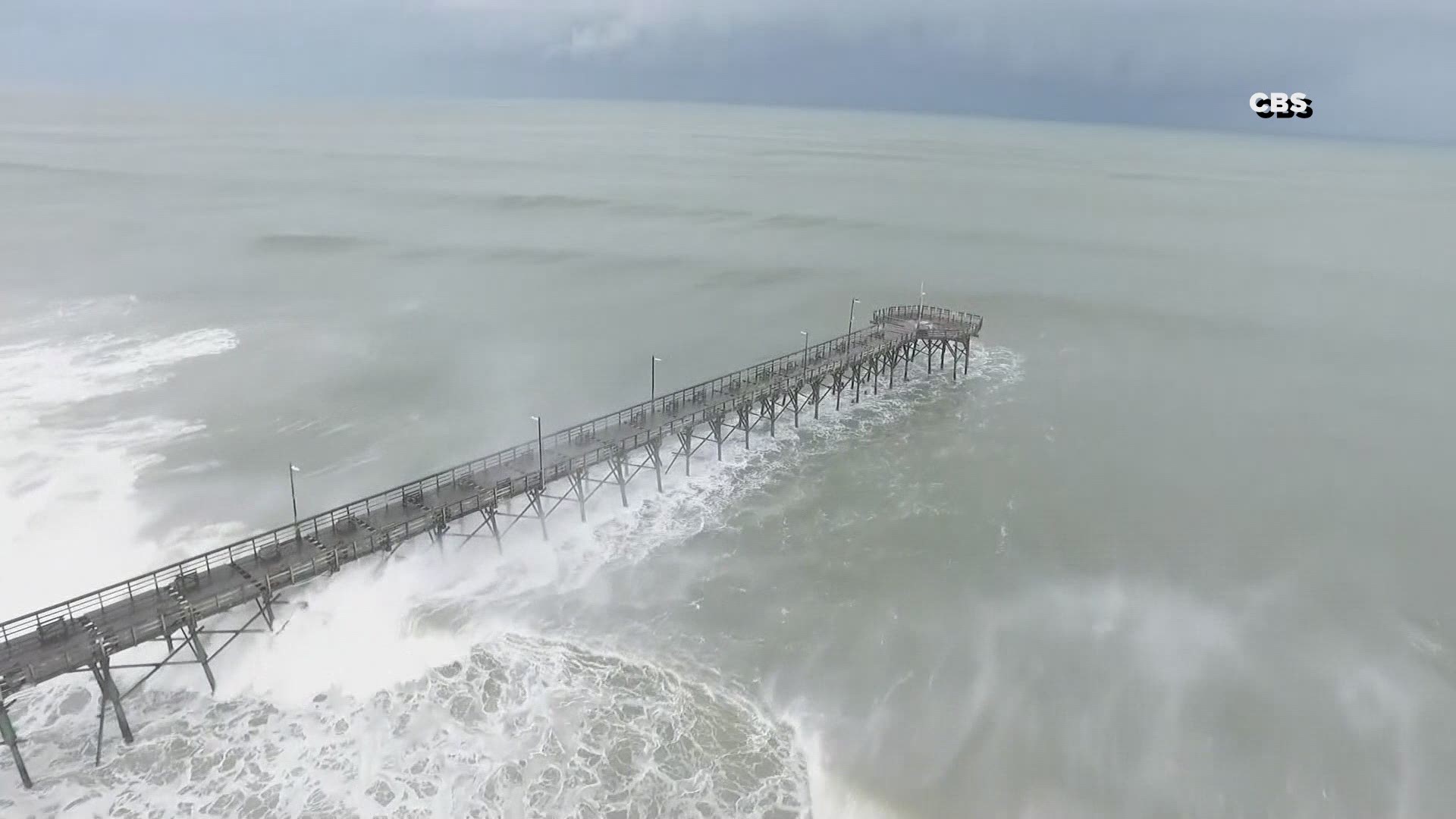 Hurricane Florence ' Rough Waves At The Beach In Surf City, NC